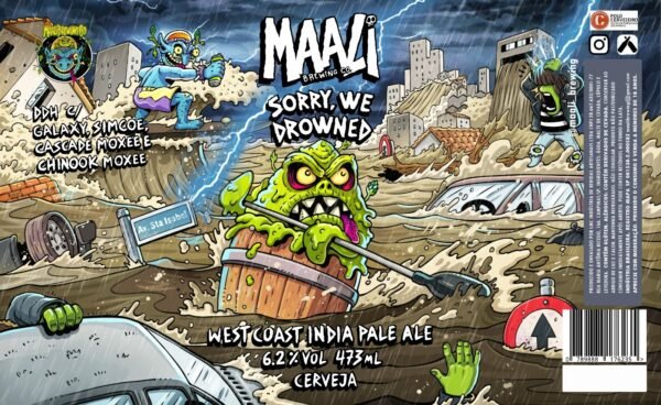 ⛈🌊 Sorry, We Drowned ⛈🌊 | West Coast IPA - Imagem 2